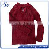 2017 High Quality Ladies O Neck Knitting Top for Women Casual thumbnail-5