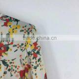 China Supplier Clearance Stock Lots Women Flower Print Chiffon Blouse thumbnail-5