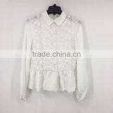 Women Chiffon Lace Blouse Stock Clothes thumbnail-1