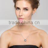 925 Sterling Silver Fashion Jewelry Sunflower Charm Pendant Necklace thumbnail-3