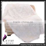 CX-D-125 100% Natural Real Patchwork Fox Fur Wholesale Fox Fur Carpet Rug thumbnail-4