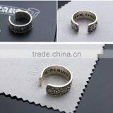Fashion Cool Retro Punk JEWELRY Open Ring Sterling Silver for Men Wholesale thumbnail-5