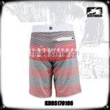 Mid-Length Stripes Board Shorts With Waterproof Pocket Keep Phones, Keys and Cash Dry thumbnail-3