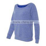 Custom Tri-blend Sweatshirt, Pullover Sweatshirt for Ladies thumbnail-1