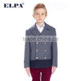 ELPA 2015 Style Double Breasted Wool Material Overcoat Short Style Warm Boy Gray Kids Winter Dress Wool Coat thumbnail-1