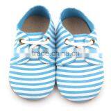 Blue Suede Leather Cheap Price Wholease Baby Shoes thumbnail-1
