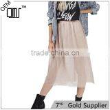 2017 OEM Spring Semi Persperctive Tulle Nude Prom Ladies Skirt thumbnail-1
