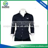 Black Color 100% Cotton Fitness Top 5 Brand Casual Shirts For Men
