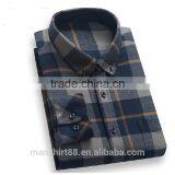 2017 Men Shirts 100% Cotton Dress Shirt Men Flannel Shirts thumbnail-1