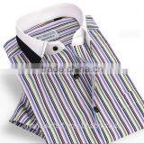 Custom Men Clothes 2017 New Fashion Men's Short Sleeve Summer Dress Shirts thumbnail-3