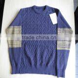 The Ocean Blue Round Neck Jacquard Design Pullover Casual Men Knitted Sweater Men thumbnail-1
