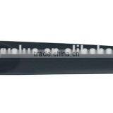 Custom Color Logo Engraved Wooden Shoe Hron With Black Strap on it