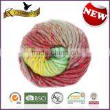 Charmkey Polyester Wool Blended Yarn Melange Roving Yarn Fancy Knitting Yarn thumbnail-2