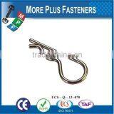 Made in Taiwan Hitch Pin Clip or R Clip or R Pin or R Key Carbon Steel Zinc Plated thumbnail-6