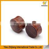 Natural Organic Sono Wood Doule Flared Saddle Plug Gauge Ear Stretchers thumbnail-3