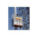 Yellow 2000kg OEM Goods Construction Hoist Elevator for Building