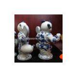 Set of 4 Small Boy Porcelain Figurine WRYEQ10 thumbnail-3