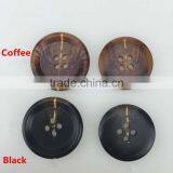 Cloth Coat Black Deep Coffee Color Copy Horn Buttons thumbnail-2