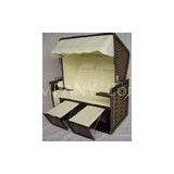 Swimming Pool Black Roofed Beach Chair & Strandkorb Suit For All Weather thumbnail-1