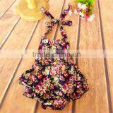 Floral Girl Boutique Clothes Newborn Baby Clothes Rompers Newest Printed Baby Romper thumbnail-6