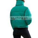 Factory Supplier Directly Women Green Padded Boxy Jacket thumbnail-4