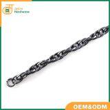Gunmetal Decorated Metal Handbag Twisted Chains Great for Lady Shoulder Bag Straps thumbnail-4