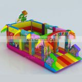 in stock dinosaur park theme commercial grade inflatable obstacle course