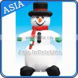 Custom Advertising PVC Christmas Competitive Price Snowman Inflatable Helium Balloon For Promotion