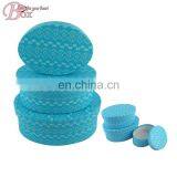 Oval Cardboard Gift Box With Lid thumbnail-2