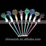 Beautiful Shape and Color LED Flashing Swizzle Stick for Bar