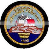 Hand Embroidred Bullion Wire Club School Securty Airline Blazer Badges