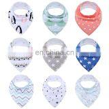 New Dsigns Baby Milestone Blanket Set Newborn Cotton Baby Organic Burp Cloths Cotton Baby Bandana Bib for Teething Drool thumbnail-7