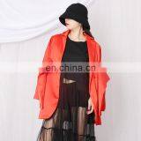 TWOTWINSTYLE Elegant Notched Collar Long Sleeve High Waist Asymmetrical Women Blazer thumbnail-5