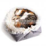 Foldable Pet Bed Mat Soft Fleece Cat House Bed Washable Dog Bed & Cozy Mat thumbnail-2