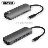 Remax Ru-u50 Wosan Series Eight In One Usb Type-c Adapter Docking Station Laptop thumbnail-3