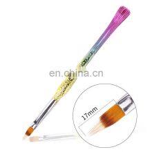 Custom Logo Mermaid Handle Acrylic Nail Art Brush for Manicure Pedicure thumbnail-2