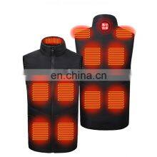 USD Smart Large Size Casual Stand Collar Heating Waistcoat thumbnail-2