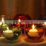 Hand Made Round Ball Green and Red Different Colors Crystal Candle Holder With White Candles thumbnail-1