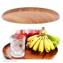 Eco-Friendly Round Design Wooden Dish Plate thumbnail-3