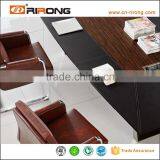Paer China Leather Wood Veneer Stainless Steel High Top Meeting Table thumbnail-2