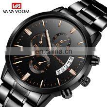 VAVA VOOM VA-214 Men 2019 Fashion Quartz Watches Military Stainless Steel Strap Quartz Men Watch Classical