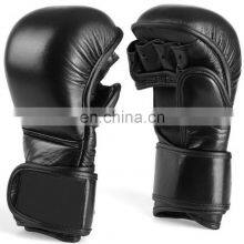 OEM MMA Gloves Training Sparring Punching 7oz Open Palm Half Finger UFC Mix Martial Art Muay Thai Combat Sports Gloves Genuine thumbnail-5