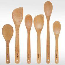 bamboo kitchen tools,bambu cooking spatula set/ bamboo wood serving spoon set