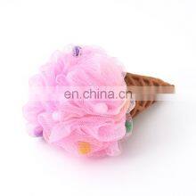 Cleaning Sponge Ice Cream Shaped Beautiful Color Luxury Rich Bubble Body Exfoliating Bath Ball thumbnail-1