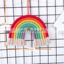 Best Seller Macrame Rainbow Wall Hanging Home Decoration Boho Room Decor Kids Nursery Room Decor thumbnail-1