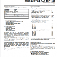 BERGQUIST SP800 SIL PAD TSP 1600 thumbnail-4