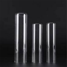 one end closed quartz glass tube quartz glass sleeve for uv lamp