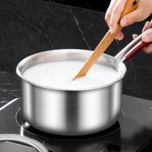 Stainless Steel Single Handle Milk Pot With Three Layers of Steel thumbnail-5