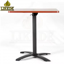 Adjustable Aluminum Folding Table Metal Coffee Dining Table for Restaurants thumbnail-3