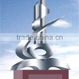 Modern Large High Quality Famous Arts Abstract Stainless Steel Sculpture for Garden Decoration thumbnail-1